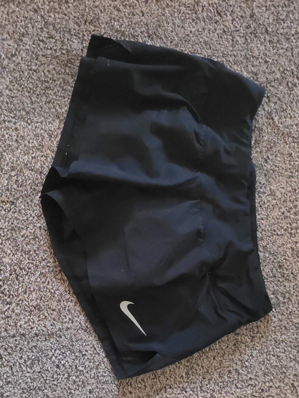 Nike | Women’s Black Athletic Shorts with White Swoosh
